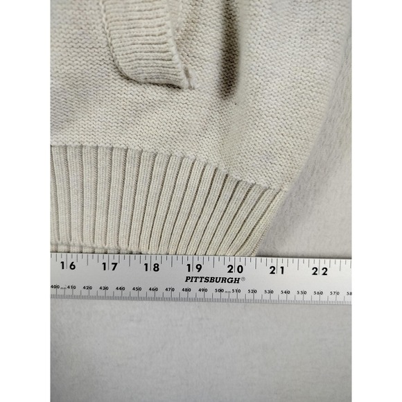 Jeff Staple Pigeon Sweater Mens 2XL Beige Hooded Striped Knit Casual Streetwear - Picture 14 of 14